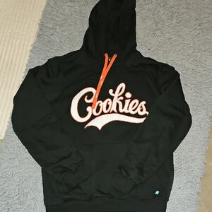 Cookies Navy Hoodie with Orange Accents